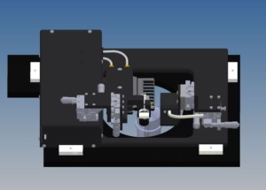 Figure 1 Figure 1. 802D rendering showing the large cut out of the mechanical stage below.