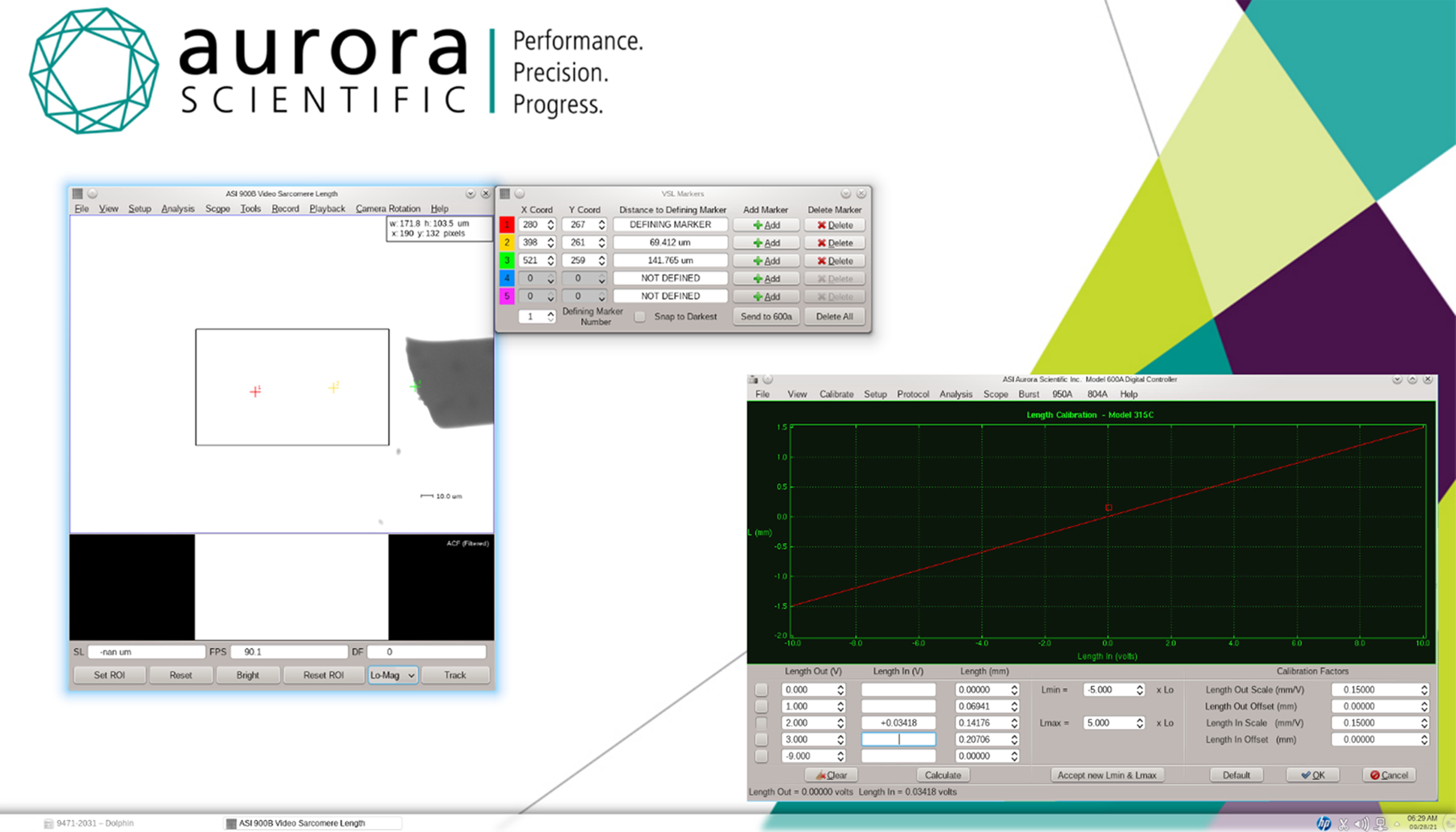 Figure 4 Marker points exported to 600A calibration editor window Marker points exported to 600A calibration editor window