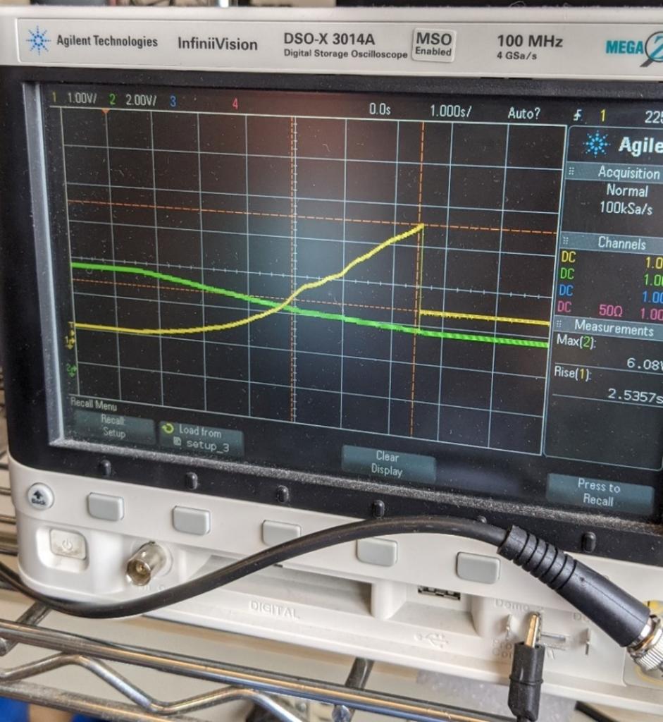 Figure 3a Figure 3. Oscilloscope display showing the typical lamp run voltage signal plot Figure 3. Oscilloscope display showing the typical lamp run voltage signal plot