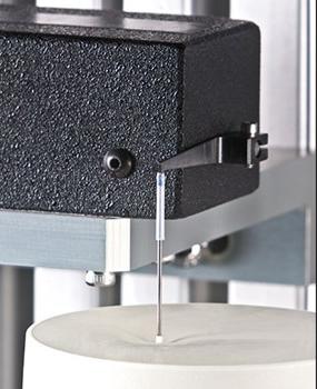 Figure 2 Indenter probe shown making good contact with compliant material Indenter probe shown making good contact with compliant material